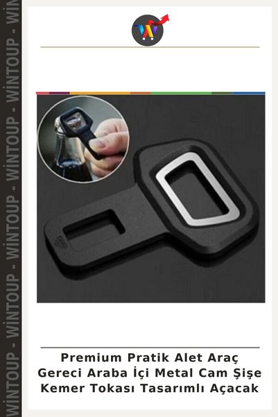 Wintoup Premium Multi-Purpose Tool: In-Car Metal and Glass Bottle Opener with...