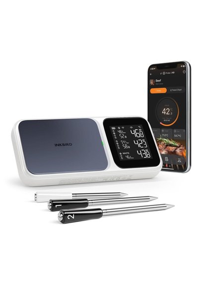 Generic Smart Wireless Meat Thermometer INT-33I-BW, 3 Multi-Sensor Probes