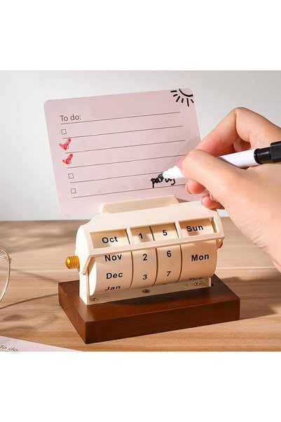 Generic تقويم مكتبي دوار دائم، مخطط تاريخ يدوي