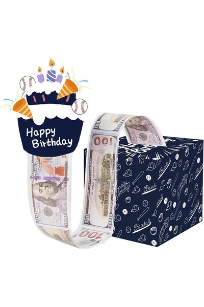 Generic صندوق هدايا عيد الميلاد للنقود، صندوق مفاجآت للنقود مع بطاقة قابلة لل...