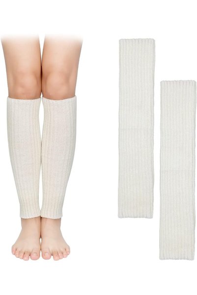 Generic 1 Pair Leg Warmer, Ladies 80s Calf Sleeves Goth Ribbed Knit Leg Ankle...