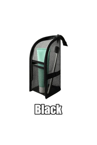 Choice Black-1PC 4PCS Portable Standing Mesh Toiletry Bag Waterproof Travel F...