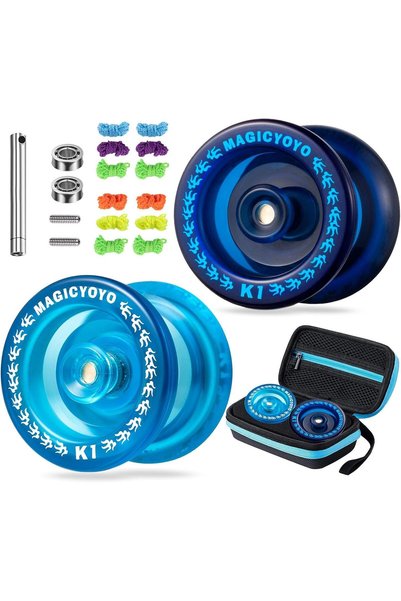 Generic Pack of 2 Yoyos for Kids, K1 Responsive YoYos with 2 Yoyo Sacks + 10 ...
