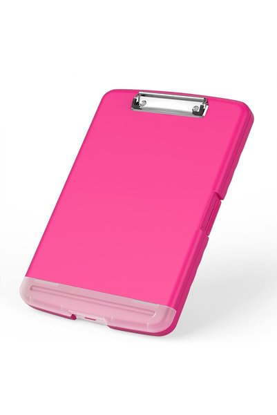 Generic Plastic Clipboard with Storage, 8.5 x 11 High Capacity Folio Nursing ...
