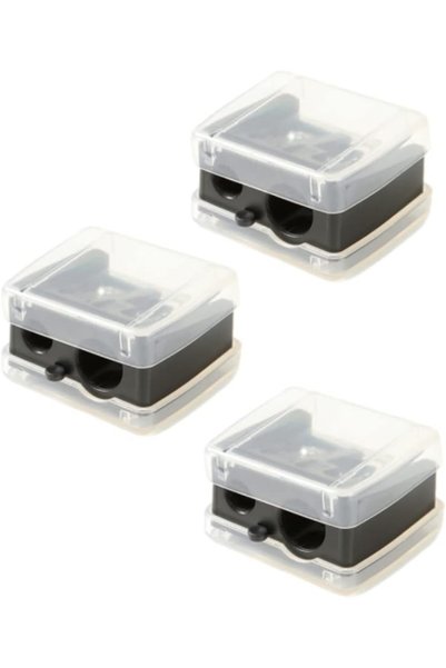 Generic 3 Pack Eyeliner Pencil Sharpener - Travel Cosmetics Sharpener With Co...