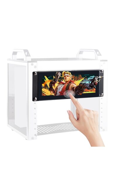 GeeekPi شاشة LCD تعمل باللمس السعوي، مقاس 7.84 بوصة، بدقة 1280 × 400، مصممة ل...