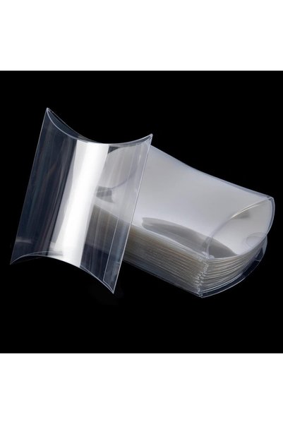 Generic Transparent Mini Pillow Box (50-Pack) - Plastic Gift & Candy Packagin...