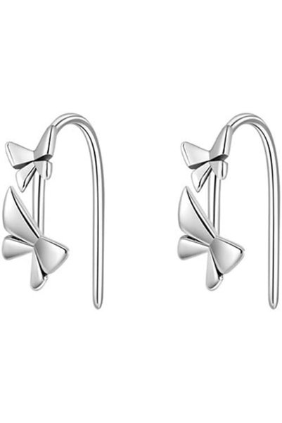 Generic Minimalist Ear Climber Earrings 925 Sterling Silver Butterfly Ear Cra...