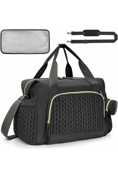 Generic Diaper Bag Multifunctional Mommy Large Capacity Tote with Pacifier Ca...