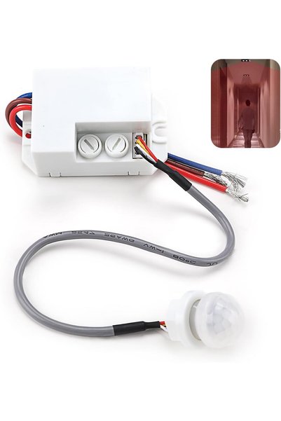 Generic Mini PIR Sensor for Indoor Use, Ceiling Flush Mounted, Infrared Motio...