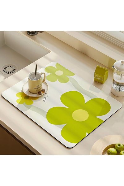 Generic 1pcs Drying Mat for Kitchen Counter, 40 x 30 cm Self-Drying Mat for D...