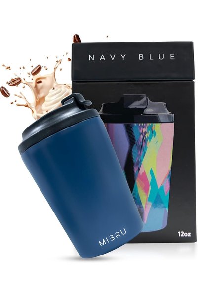 Generic Insulated Coffee Mug with Ceramic Coating, 12oz Vacuum Stainless Stee...