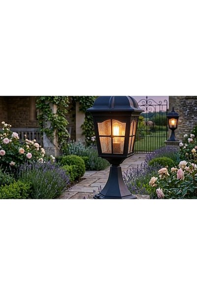 Generic Brand Small Black Floor Lantern