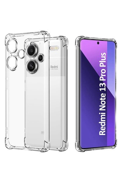 OEM Прозрачен удароустойчив калъф от TPU и PC за Xiaomi Redmi Note 13 Pro+, л...