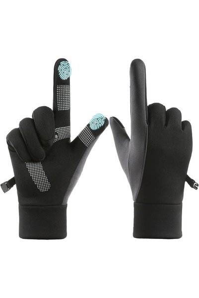 Generic Men's Winter Cycling Gloves, Thermal Riding Gloves with Touchscreen C...