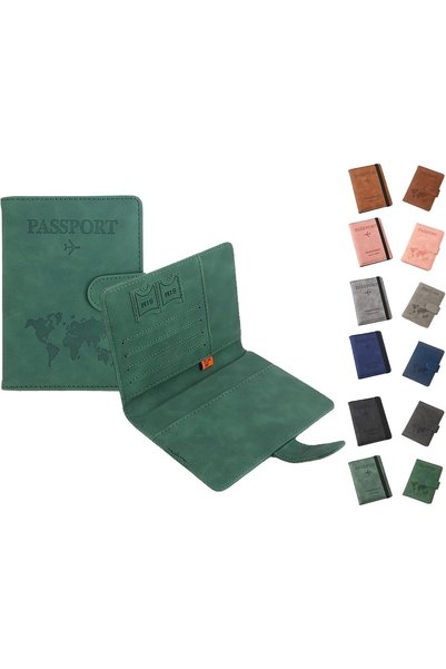 Generic Passport Holder Wallet Cover Case, Passport Case with RFID Blocking, ...