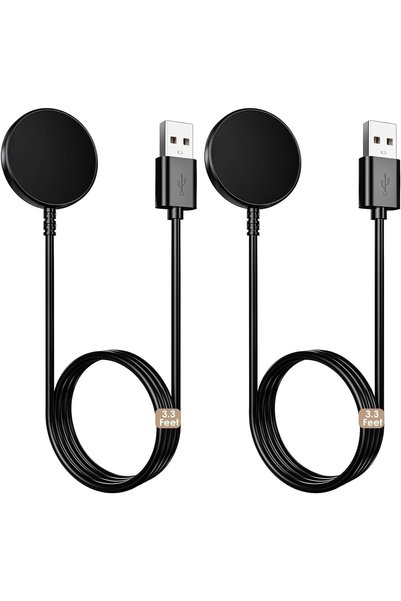 Generic 2 Pcs for Samsung Galaxy Watch Charger, USB-A Magnetic Fast Charging ...