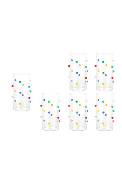 Mikasa Moor Confetti Şeffaf 6lı Kahve Yanı Bardağı 160ml