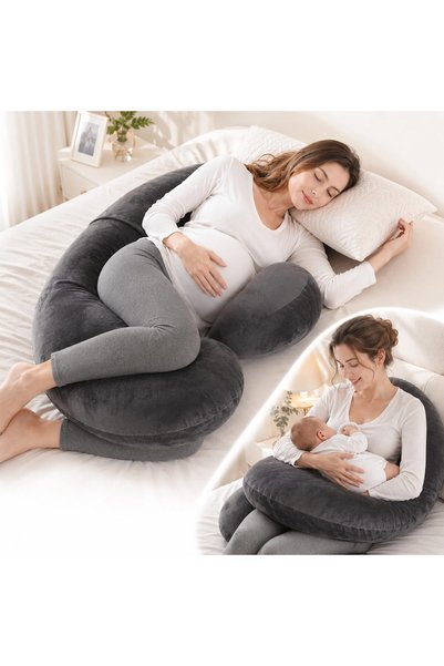 Generic Pregnancy Pillow, Original F Shaped Maternity Pillow for Pregnant Wom...