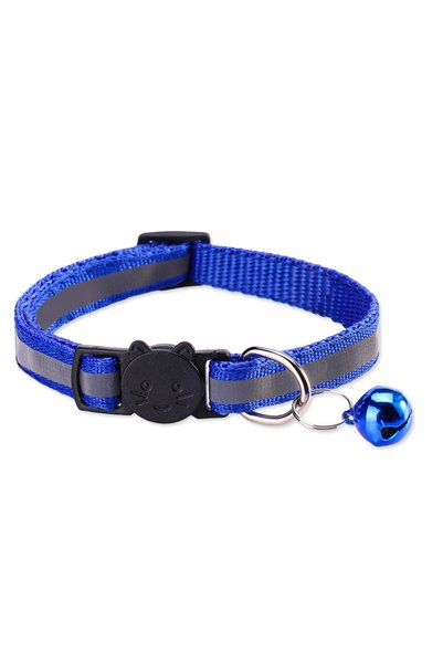 Choice Blue Cute Reflective Breakaway Kitten Cat Collar Safety Buckle With Be...