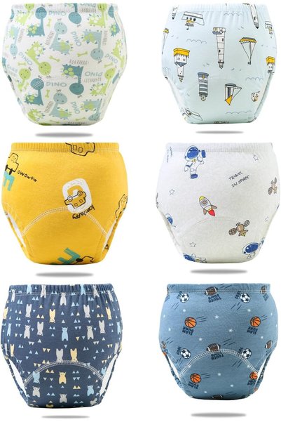 Generic 6 Packs Baby 6 Cotton Reusable Training Pants, Potty Training Underwe...