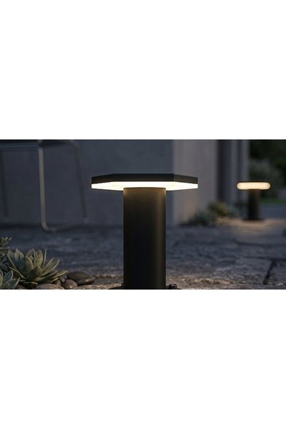 Generic Brand Garden Lantern Floor Black Color Yellow Lighting 5W Size 25cm