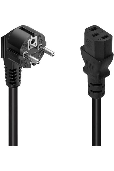 HANEL C7 Power Kablosu, 15 Metre, 3x1 MM, Bilgisayar için Güç Kablosu, Siyah, Dayanıklı Malzeme
