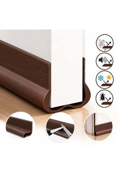 Generic LDQ Plastic Door Stopper Silent Seal Strip, Glass With Gap Strip, sui...