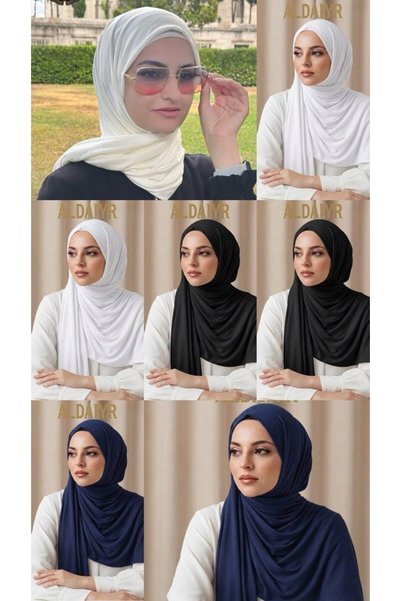 ALDAIYR 7 Combed Cotton Shawl Plain