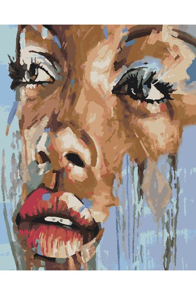 Painting-numbers Set pictura pe numere Portret 3000, panza pe rama lemn, 90x1...