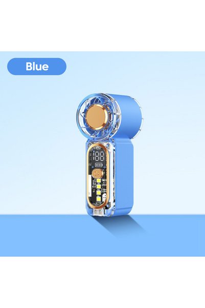 Choice Blue Colorful Mini Fan Type-C Rechargeable Portable Outdoor Handheld F...