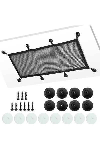 Generic 27.6 * 11.8 Inch, Black Cable Management Net Under Desk Kit, Flexible...