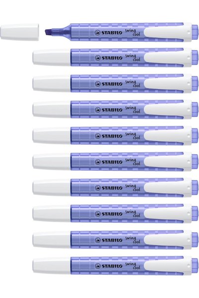 Generic قلم تحديد (هايلايتر) بلون اللافندر من سوينج كول، 10 قطع