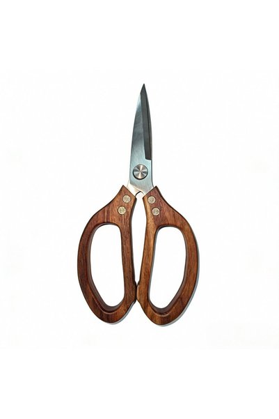 Choice Kitchen Scissor Heavy Duty Wood Handle Kitchen Scissor Non-Slip Sharp ...