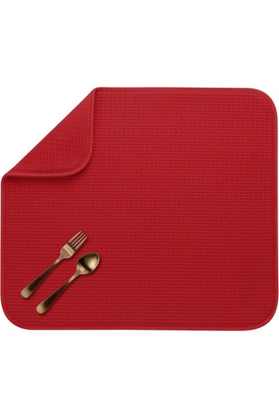 Generic 408601 Dish Drying Mat, Standard, Red
