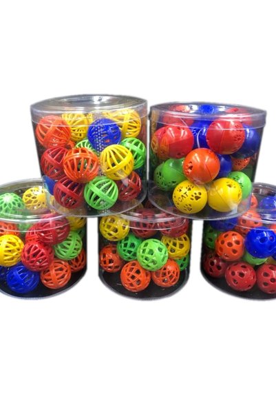 plentiful PlentifulPetzoom Cat Ball with Bell, 100-Pack
