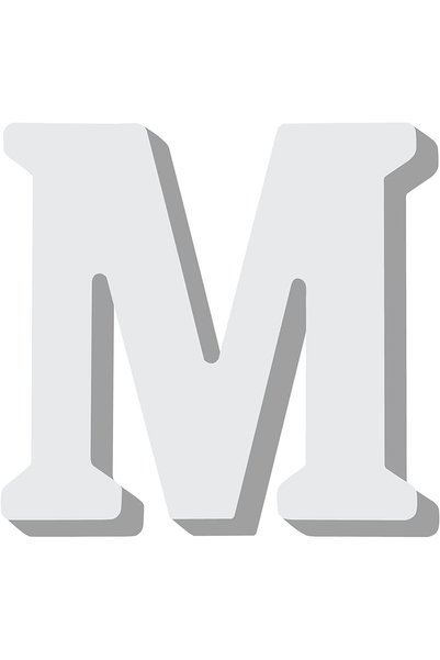 Generic Rosymoment Alphabet M Wooden Hanging Decorative Wall Letter for Child...