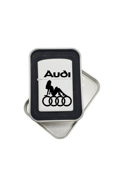 gift shop Bricheta metalica personalizata cu mesaj, audi, in cutie cadou, mod...
