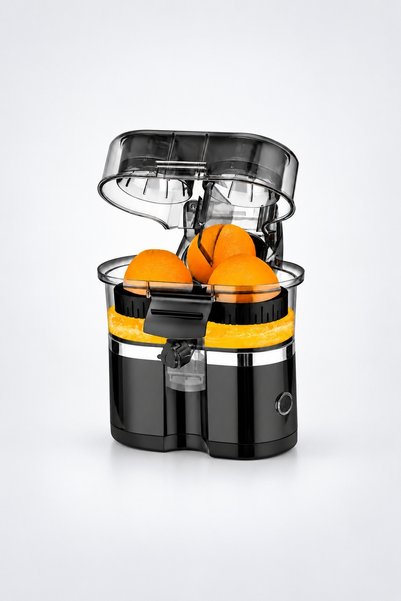 BLACK Aparat pentru stoarcerea fructelor, Tăietor integrat, 400 ml, 650 W