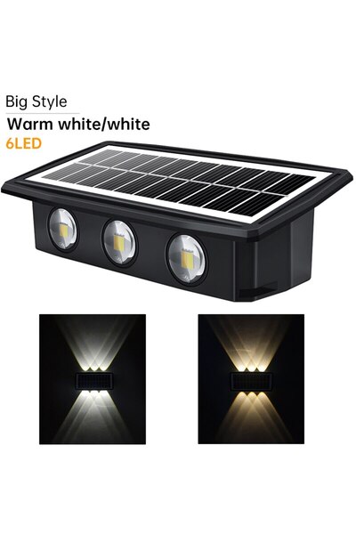 Choice 4pcs China Mainland Big double light Decorative Solar Wall Lights Sola...
