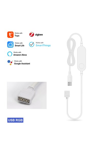Choice 5V USB 4PIN RGB Zigbee 3.0 DC5V 12V 24V RGB RGBW Controller 4Pin 5Pin ...