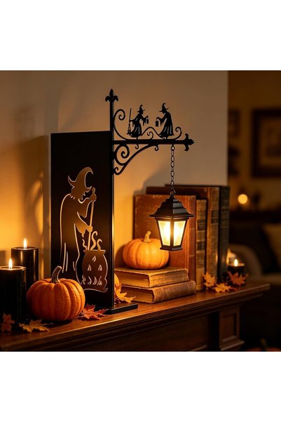 Choice No plug 1PC Witch Vintage Gothic Metal Reading Lamp LED Night Light Or...