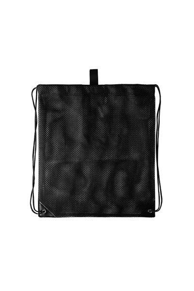 Choice Black Mesh Drawstring Bag Backpack Black Mesh Bags Heavy Duty Soccer B...