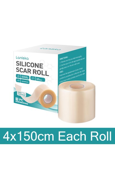 Choice 1 Roll Silicone Scar Patch Hydrocolloid Roll 4x150cm for Wound Care Hy...