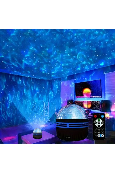 Choice USB Plug black Water Wave USB 5V Galaxy Aurora Projector Light Auto Ro...
