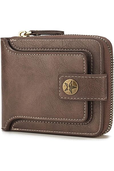 Generic Mens Wallets, PU Leather Wallet with Coin Purse, Mini Bifold Wallet w...