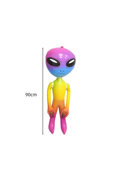 Choice WXR90cm-2 Colorful Inflatable Alien UFO Air Model Space Theme Party De...