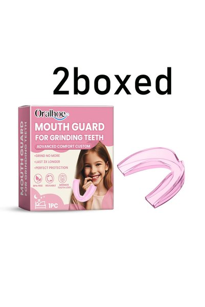 Choice 2 boxes Anti-Grinding Silicone Mouth Guard For Children Improve Sleepi...