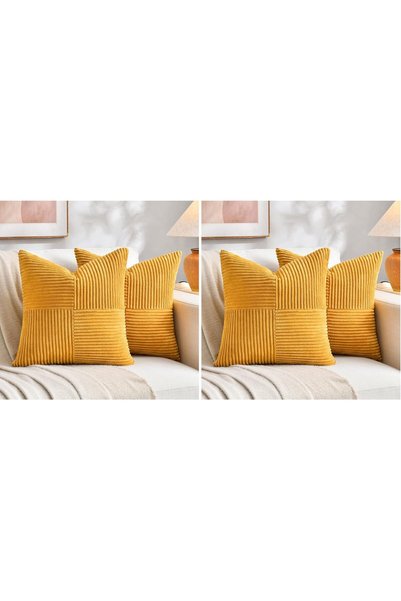 Generic 4 Packs Sunflower Yellow Spring Decorative Throw Pillow Covers 18x18 ...