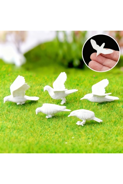 Choice random small 6pcs Model Simulation Pigeon Bird Animal Model,Miniature ...